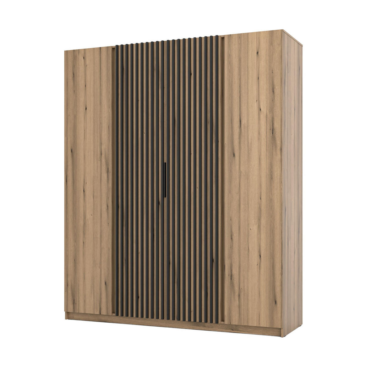 DREHTÜRENSCHRANK CAGLIARI 200/239/61,9cm 4-türig Goldfarben - Goldfarben, Holzwerkstoff (200/239/61.9cm) - MASSENO