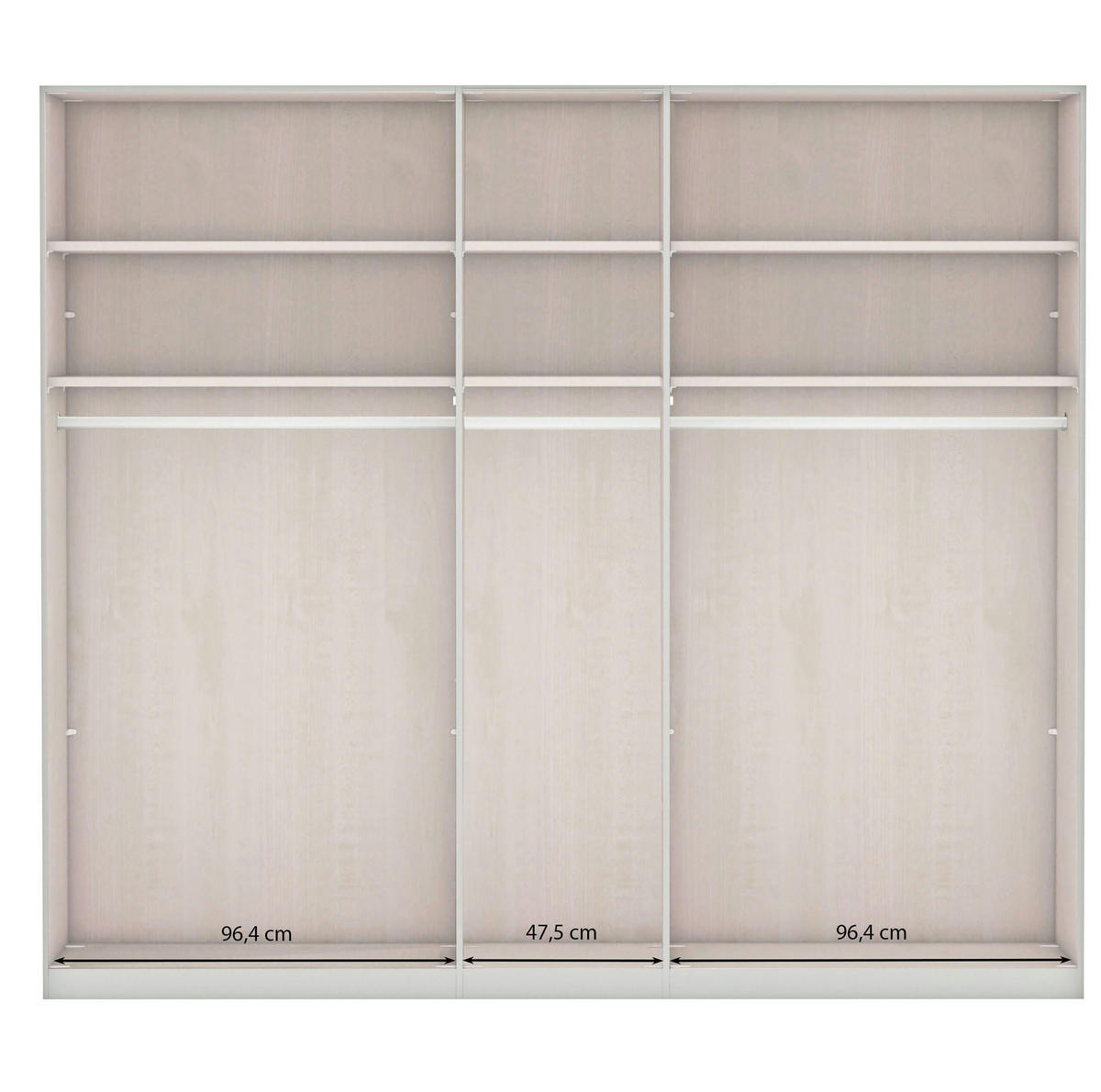 SCHLAFZIMMER Lenvara in Eiche 4 teilig mit Drehtürenschrank ohne Spiegel, Passepartout, zwei Nachttische und Komfortbett - Braun, Holzwerkstoff (80/200/120cm)