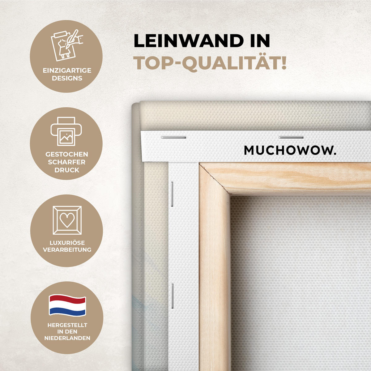 LEINWANDBILD Meer - Fische - Bunt - Dynamisch 50x50 cm - Hellblau, Textil (50/50cm) - MuchoWow