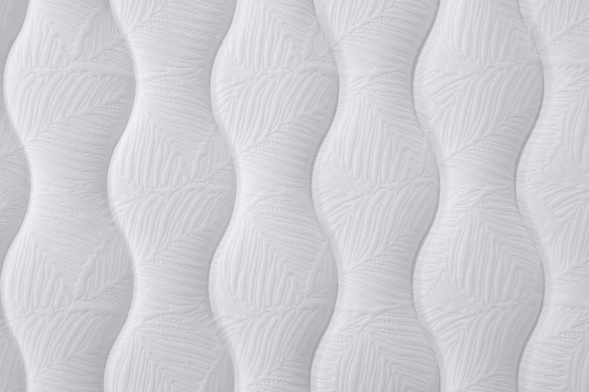 MATRATZE 140 x 200 cm aus Stoff und Metall, Weiß - Weiß, Textil (140/200cm) - OKMYHOME