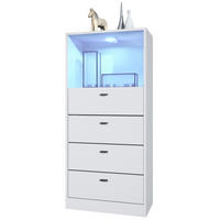 KOMMODE Pino Fronten in Weiß matt - Weiß, Holzwerkstoff (56/125/36cm) - Vladon