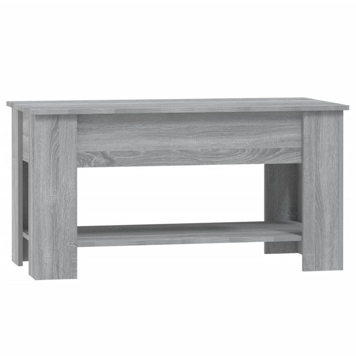 COUCHTISCH Grau Sonoma 101x49x52 cm Holzwerkstoff - Grau, Holzwerkstoff (101/49/52cm) - furnicato