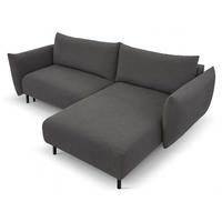 ECKSOFA Grafit DELI Mit Schlaffunktion Rechts - Graphitfarben, Textil (171/257cm) - Sepro Meble