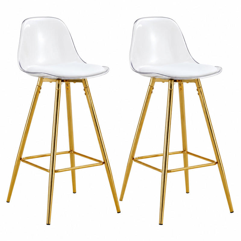 Meubliv Barhocker Gold 33x96.5x38 cm