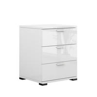 NACHTTISCH Marseille Weiß Hochglanz 46.2 x 60 cm - Weiß Hochglanz, Holzwerkstoff (46.2/60/42cm) - Vicco