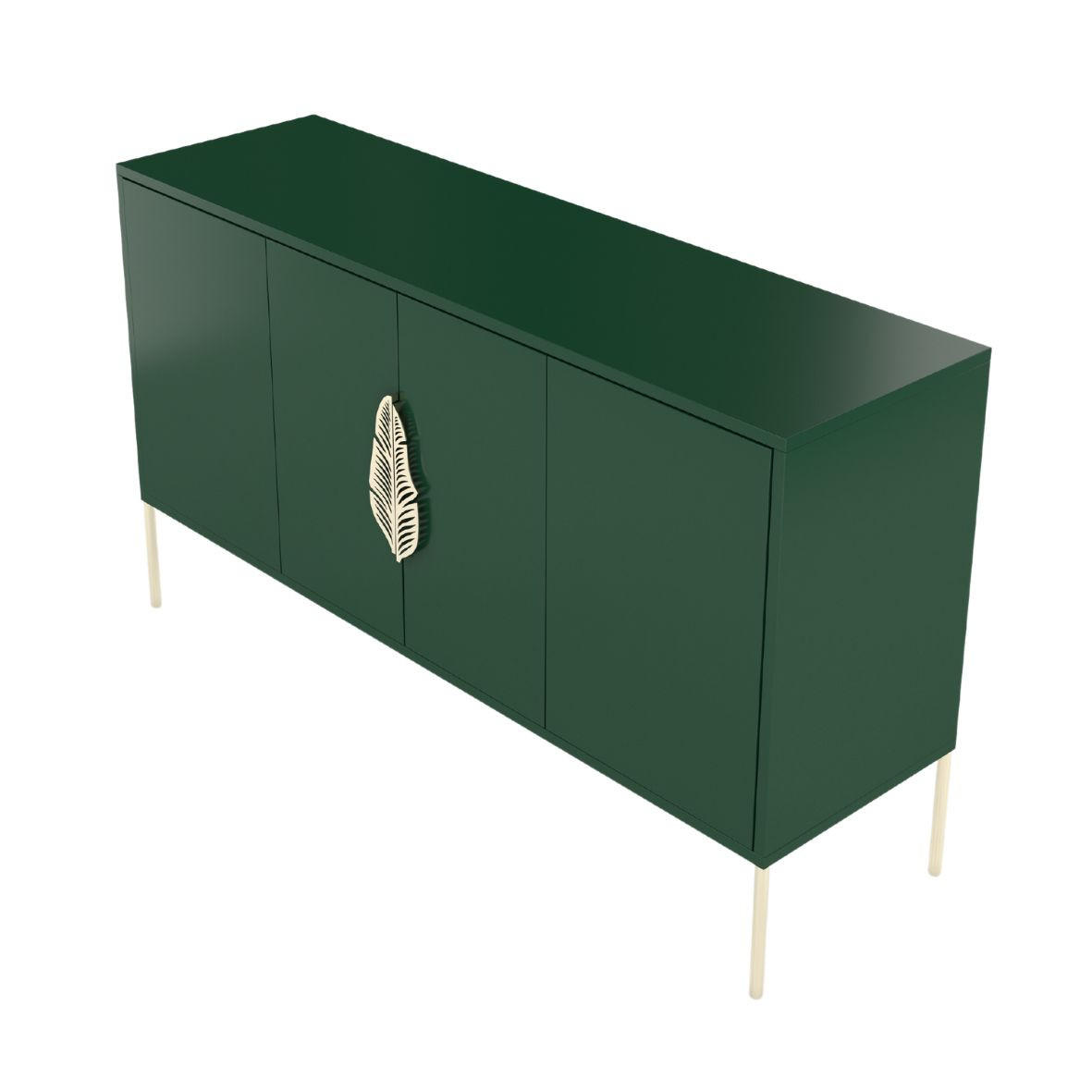Thumbnail - Skandica Sideboard, Dunkelgrün, Holzwerkstoff, 138x79x40 cm, Wohnzimmer, Kommoden & Sideboards, Sideboards