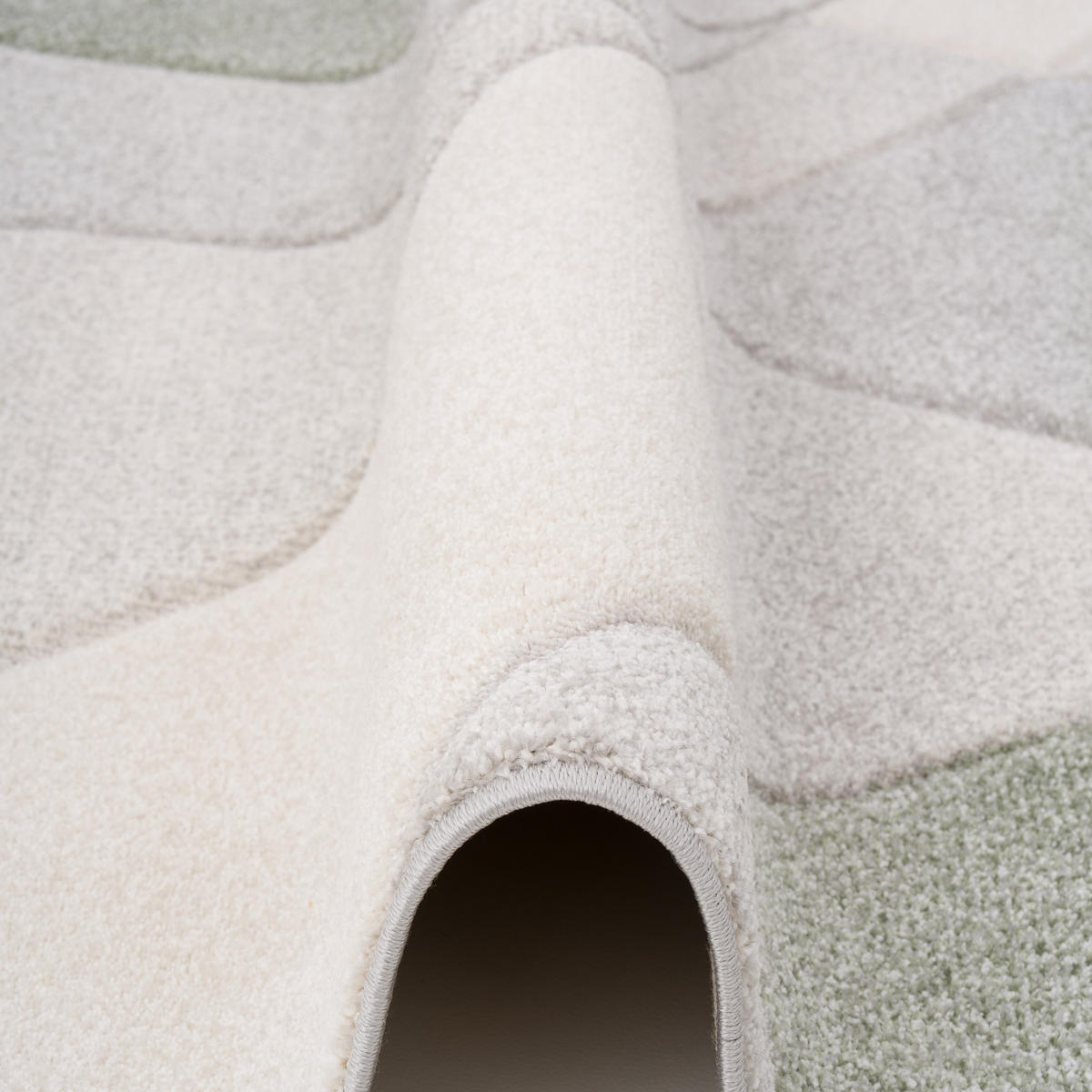 DESIGNER TEPPICH MAUI MODERN - Grün, Textil (140/200cm) - Pergamon