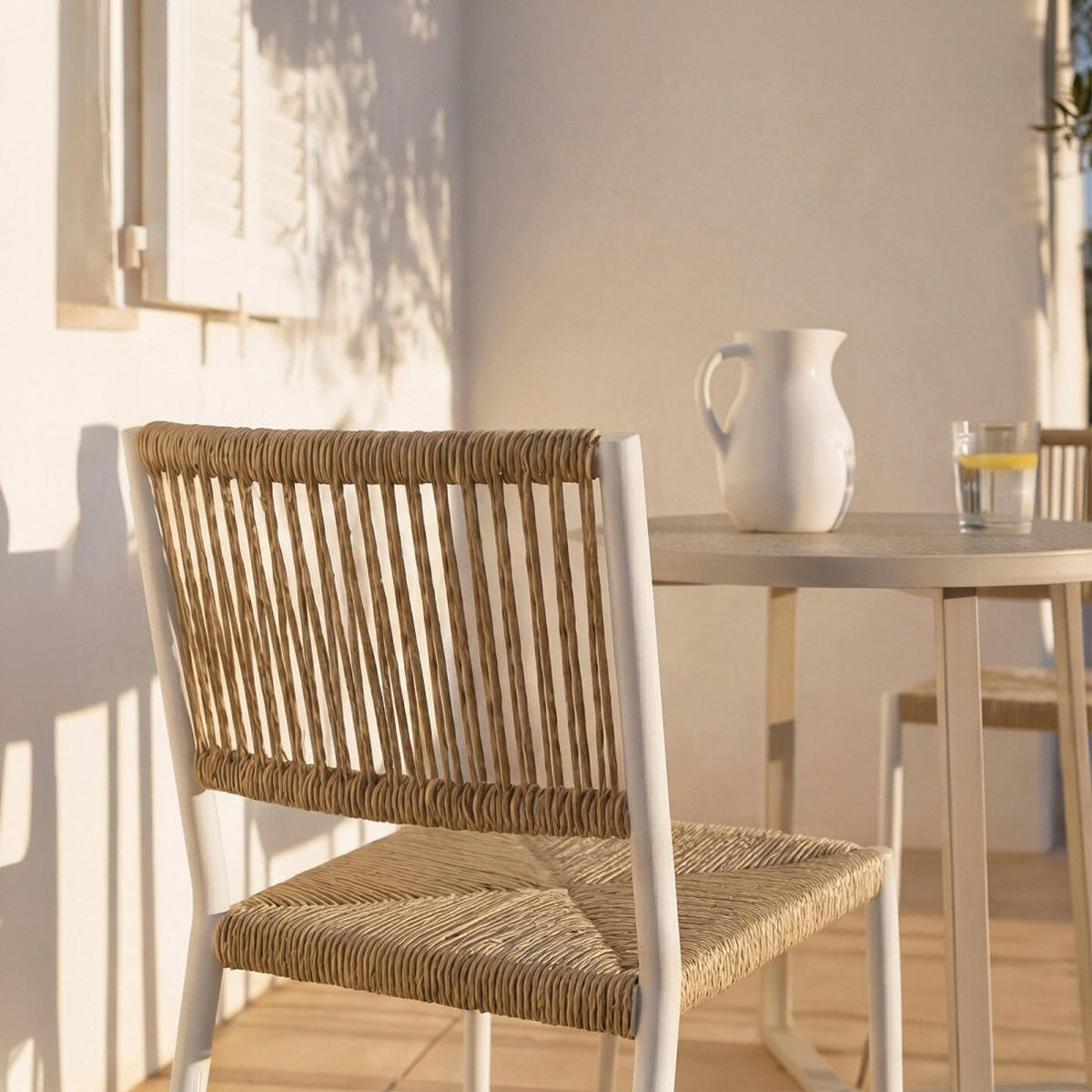 GARTENSTUHL Kale Beige 53 cm x 79 cm 4er-Set - Beige, Kunststoff (53/79/60cm) - Klast Home