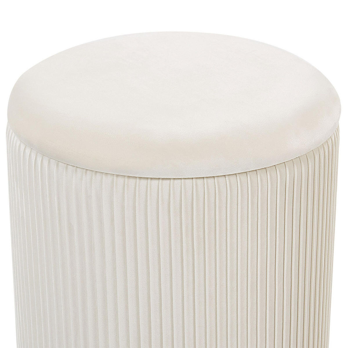 POUF Miramar 35-31/35-31/44-39 cm - Weiß, Textil (35/39/35cm) - Beliani