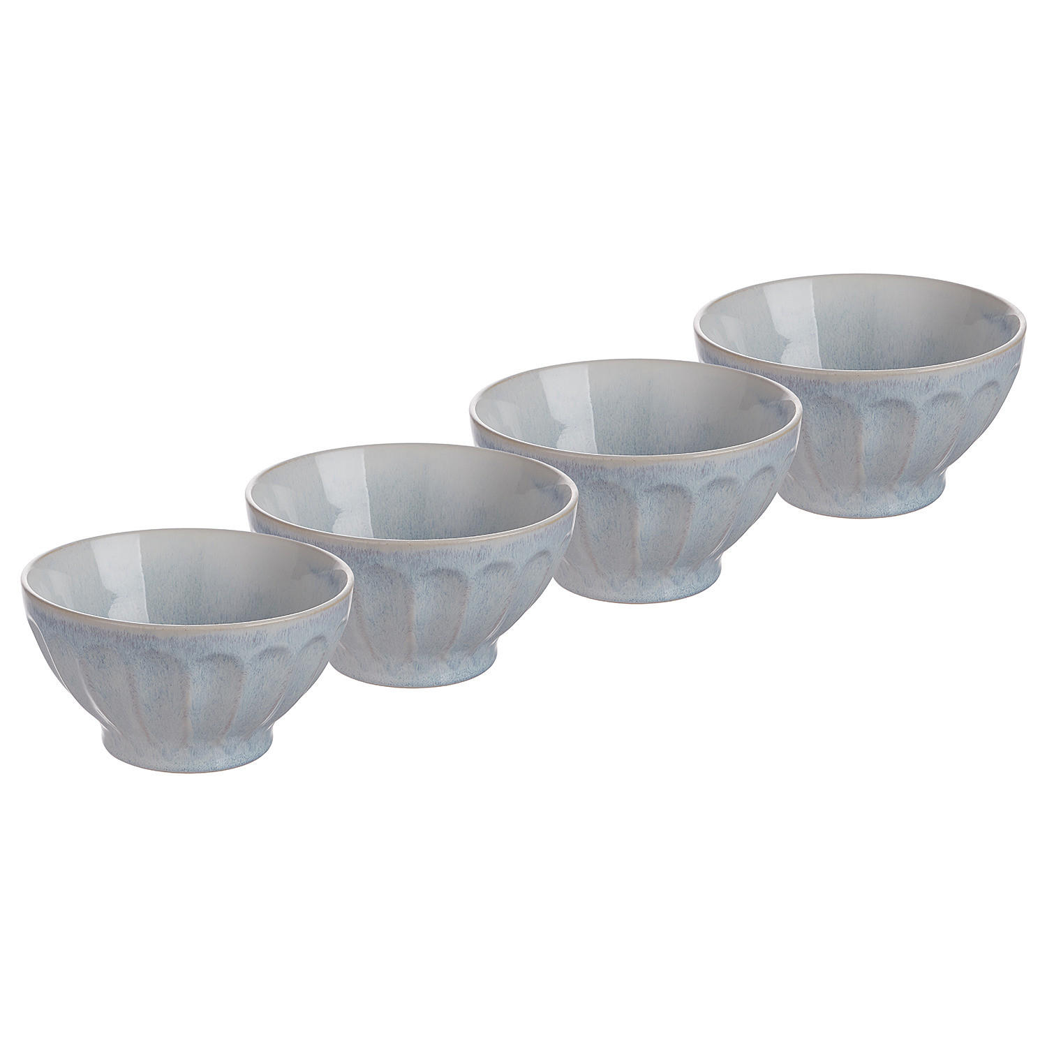 SCHÜSSEL (4er Set) Bergamo - Hellblau, Keramik (16/16/9cm) - Butlers