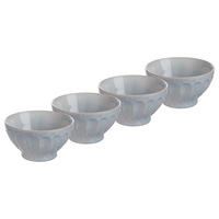SCHÜSSEL (4er Set) Bergamo - Hellblau, Keramik (16/16/9cm) - Butlers