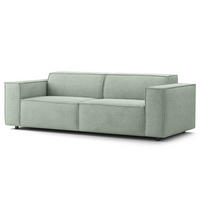 2,5-SITZER SOFA - Mintgrün, Textil (223/70/96cm) - home24