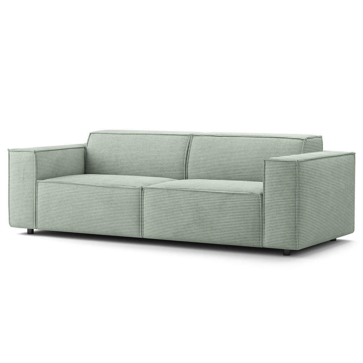 2,5-SITZER SOFA - Mintgrün, Textil (223/70/96cm) - home24