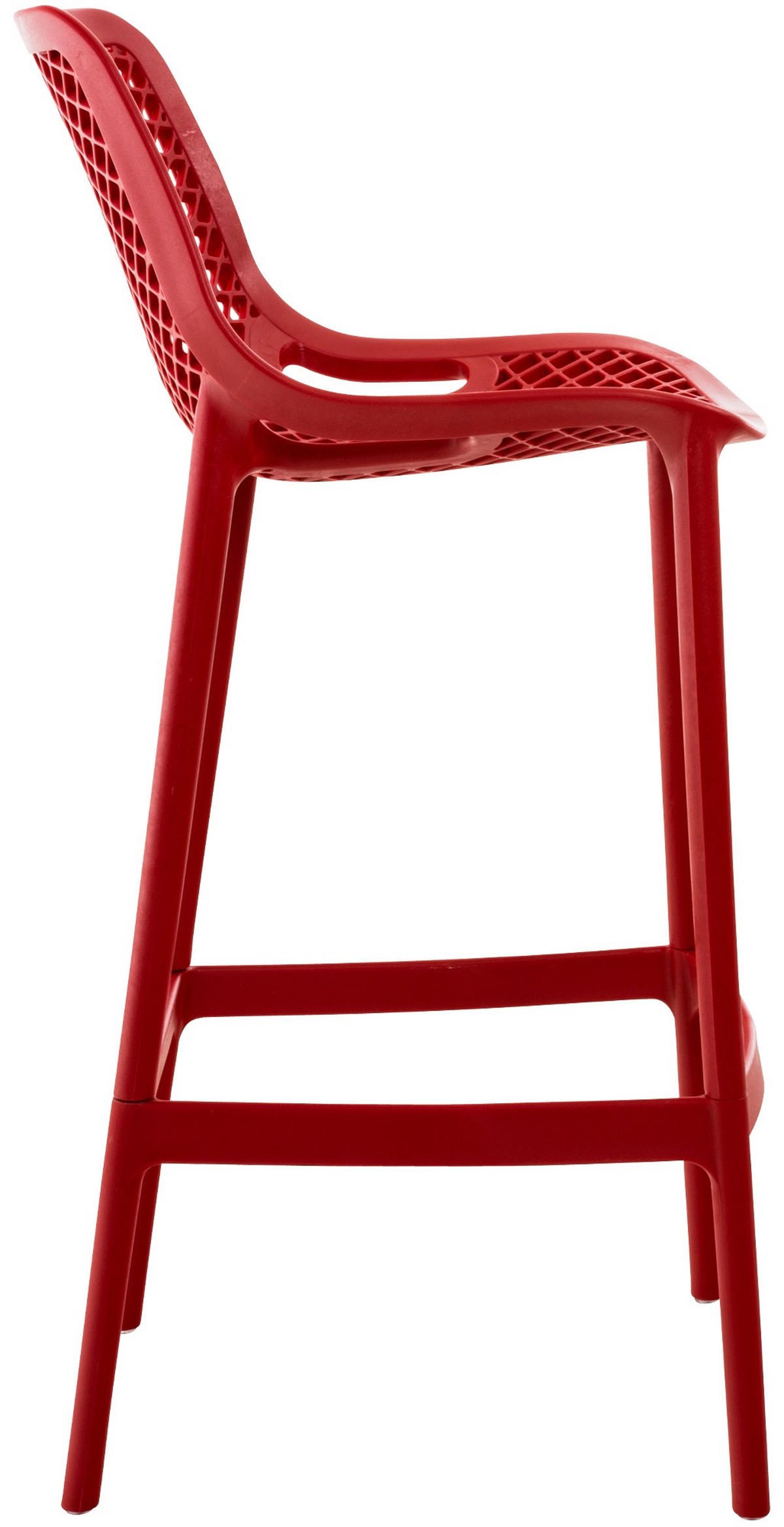 BARHOCKER Kunststoff rot - Rot, Kunststoff (45/105/53cm) - CLP