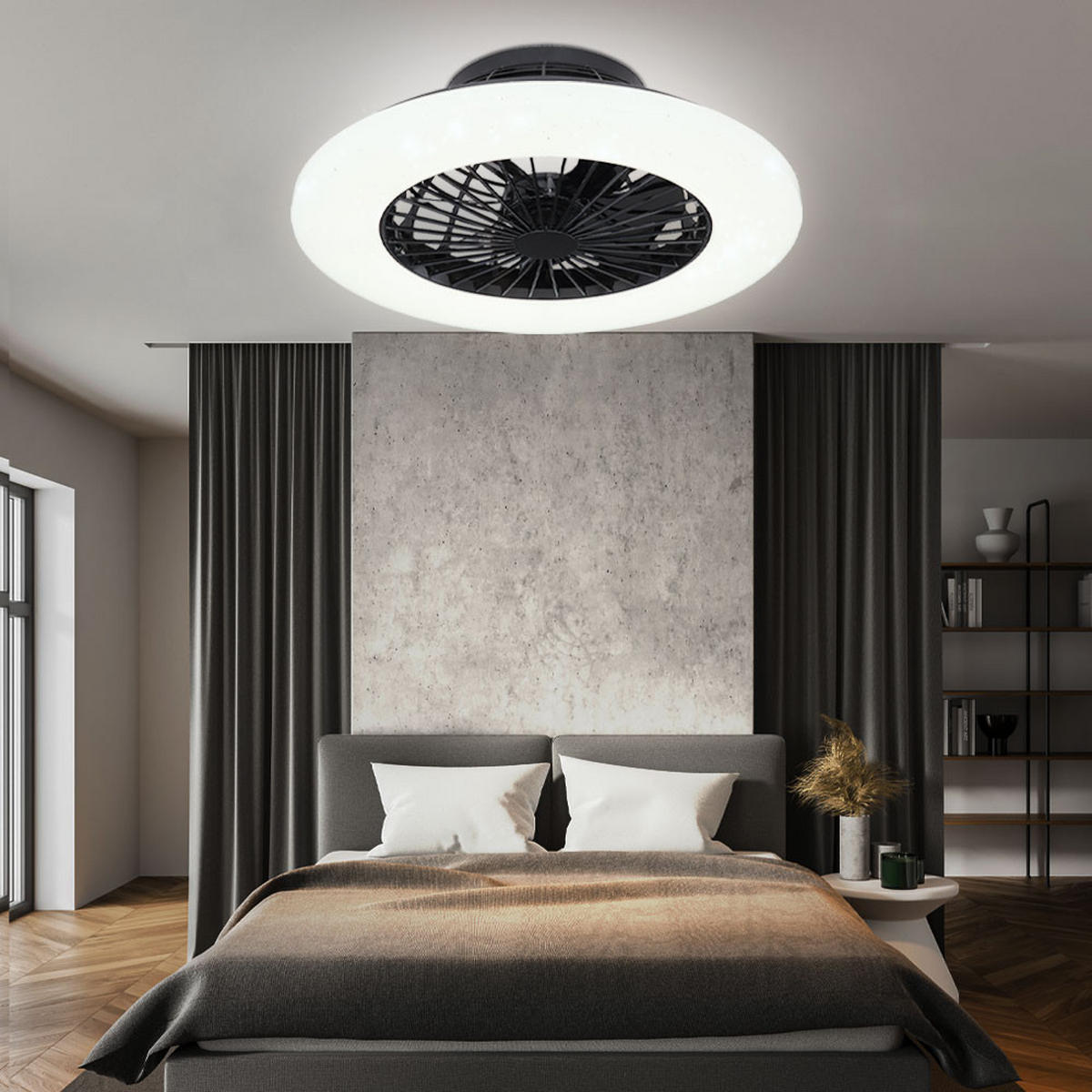 LED DECKENLEUCHTE TRAVO Weiß - Weiß, Metall (50/50/17.5cm) - Globo Lighting