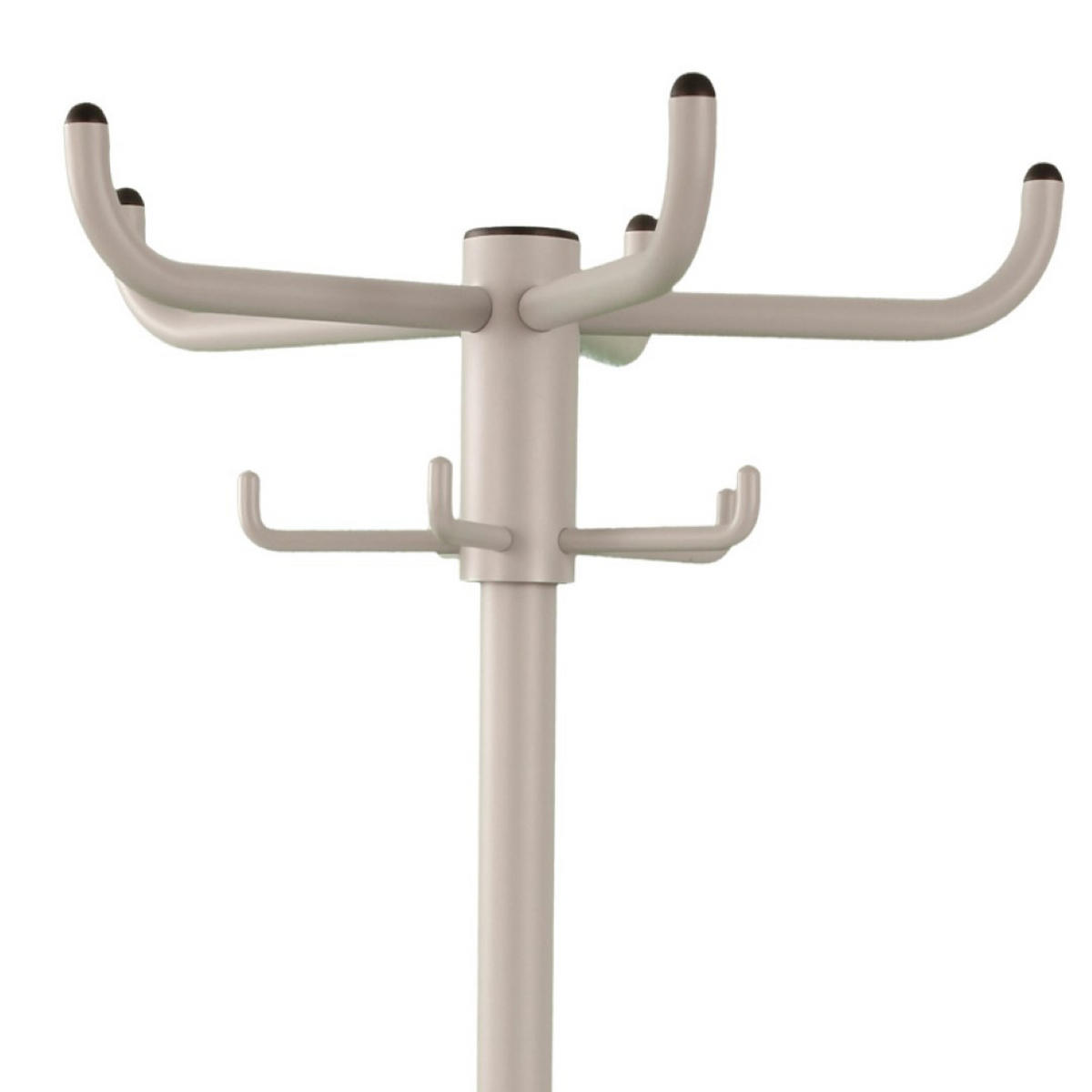 GARDEROBE freistehend & Regenschirmständer Höhe 175 cm & 2x5 Haken Grau - Grau, Metall (55/175/55cm) - PROREGAL