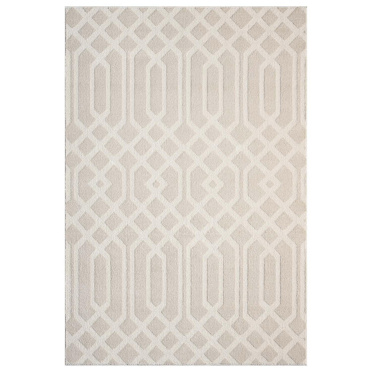 KURZFLOR-TEPPICH Flair 138 Beige 200x290 cm - Beige, Textil (200/290cm) - carpet city