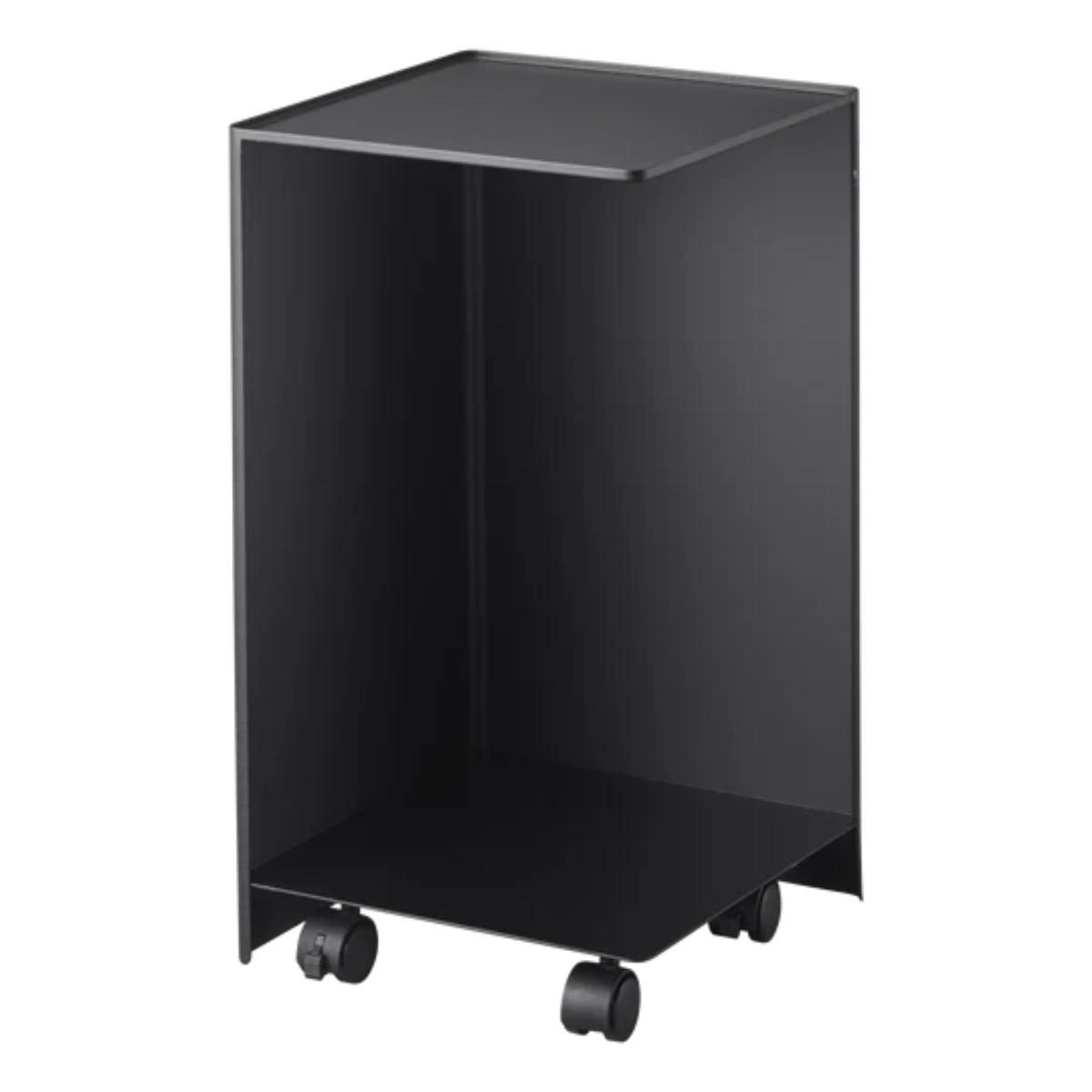 TOILETTENPAPIERHALTER mit rollen - tower 23,5/23,5/43 cm - Schwarz, Metall (23.5/43/23.5cm) - Yamazaki