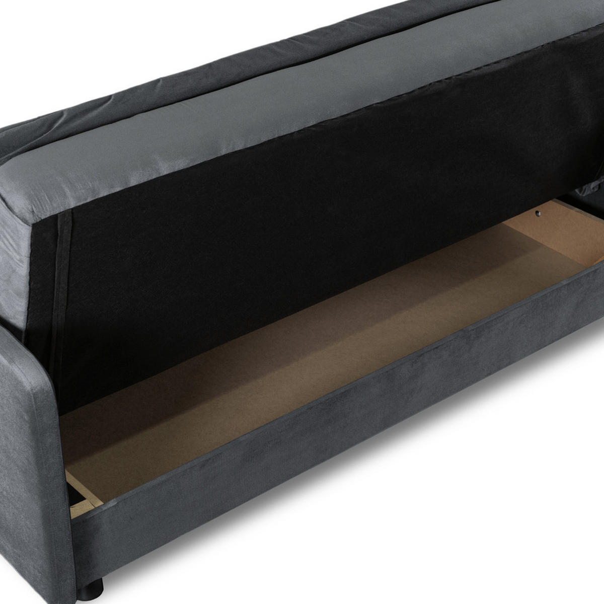 SOFA STELLA ausziehbar Schlaffunktion Grau - Grau, Holz/Textil (2000/94/850cm) - makarowski meble
