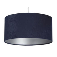 HÄNGELEUCHTE Blau 40/20 cm - Blau/Silberfarben, Kunststoff (40/0.6/20cm) - ONZENO