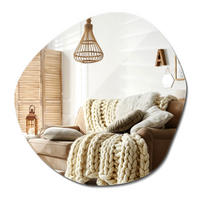 SPIEGEL 76,6 x 77,3 cm asymmetrisch - Transparent, Glas (76.6/77.3/0.4cm) - ArtPrintCave