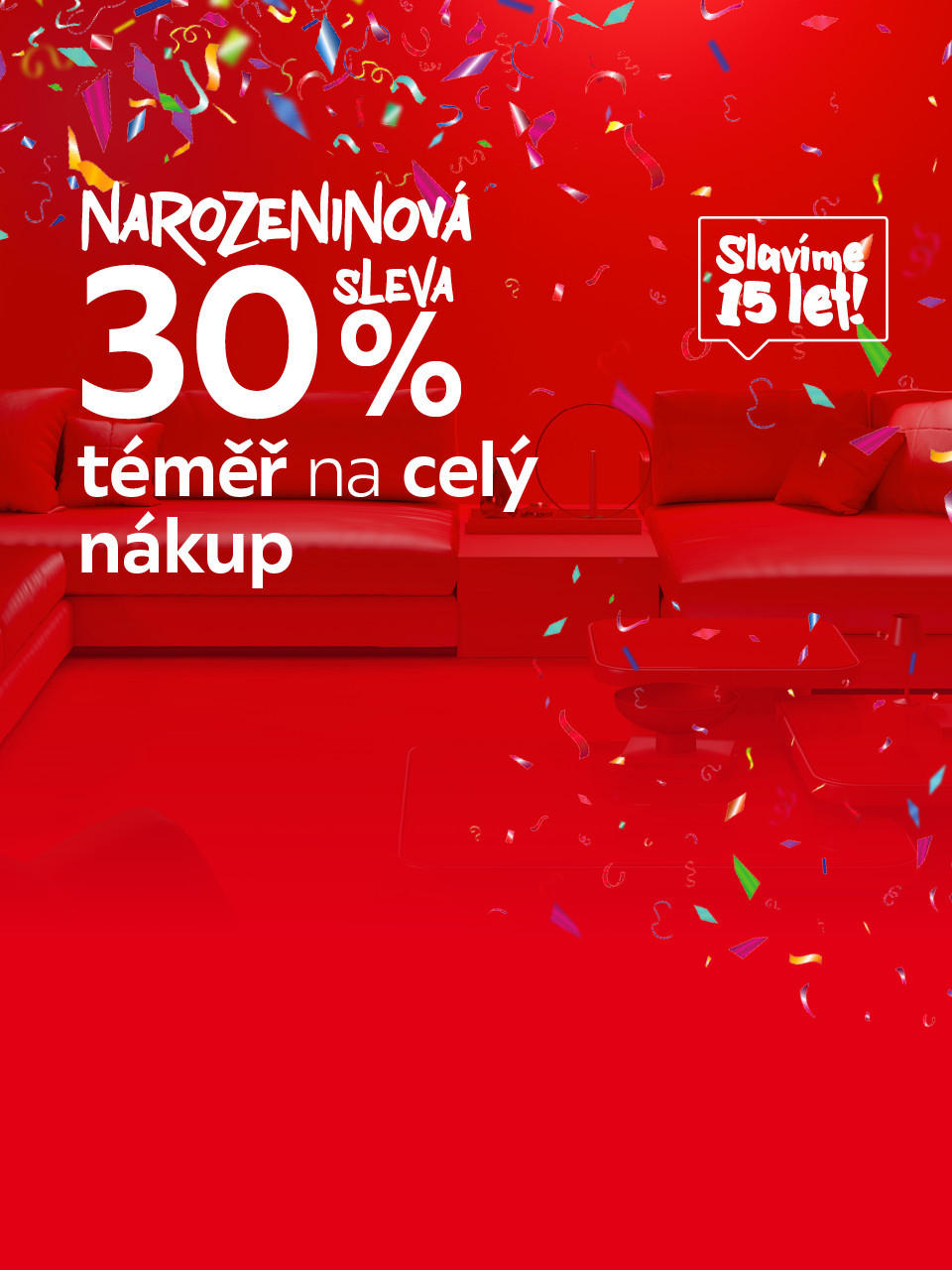 Sleva 30 % na téměř celý nákup