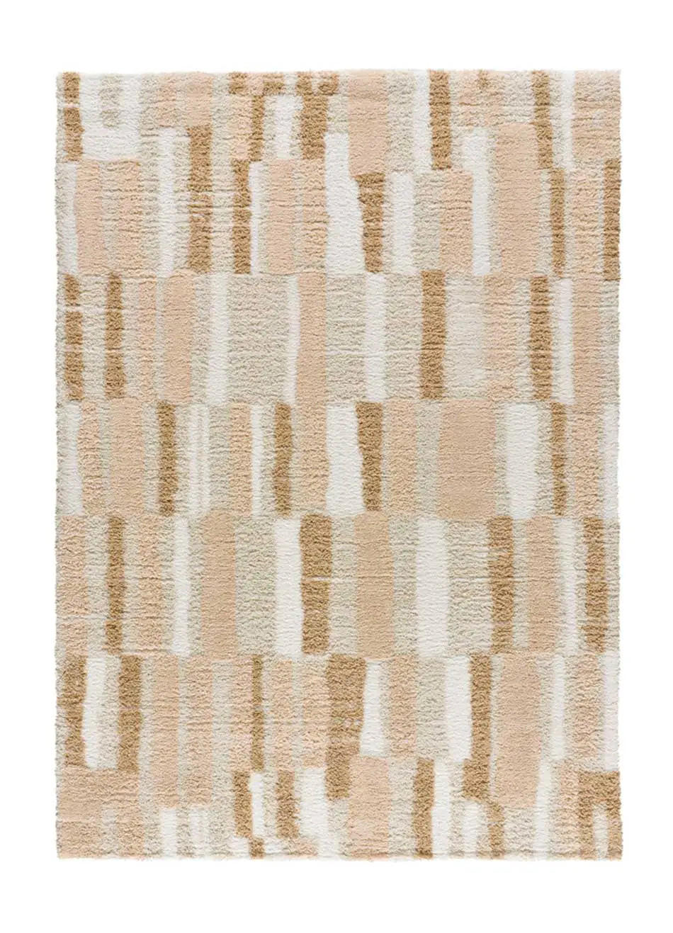 HOCHFLORTEPPICH Beige Serene Terra 133/190 cm - Beige, Naturmaterialien/Textil (133/190cm) - Atticgo