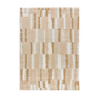 HOCHFLORTEPPICH Beige Serene Terra 133/190 cm - Beige, Naturmaterialien/Textil (133/190cm) - Atticgo