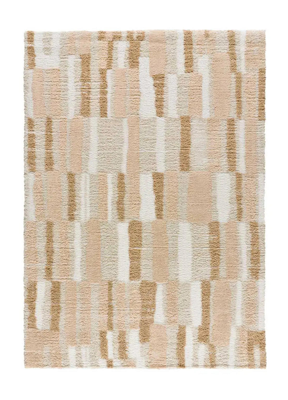 HOCHFLORTEPPICH Beige Serene Terra 133/190 cm - Beige, Naturmaterialien/Textil (133/190cm) - Atticgo