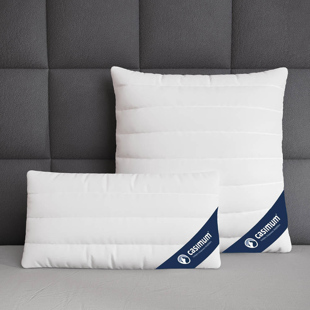 KOPFKISSEN 40x80 cm, waschbar, allergikerfreundlich - Weiß, Textil (40/80cm) - casimum