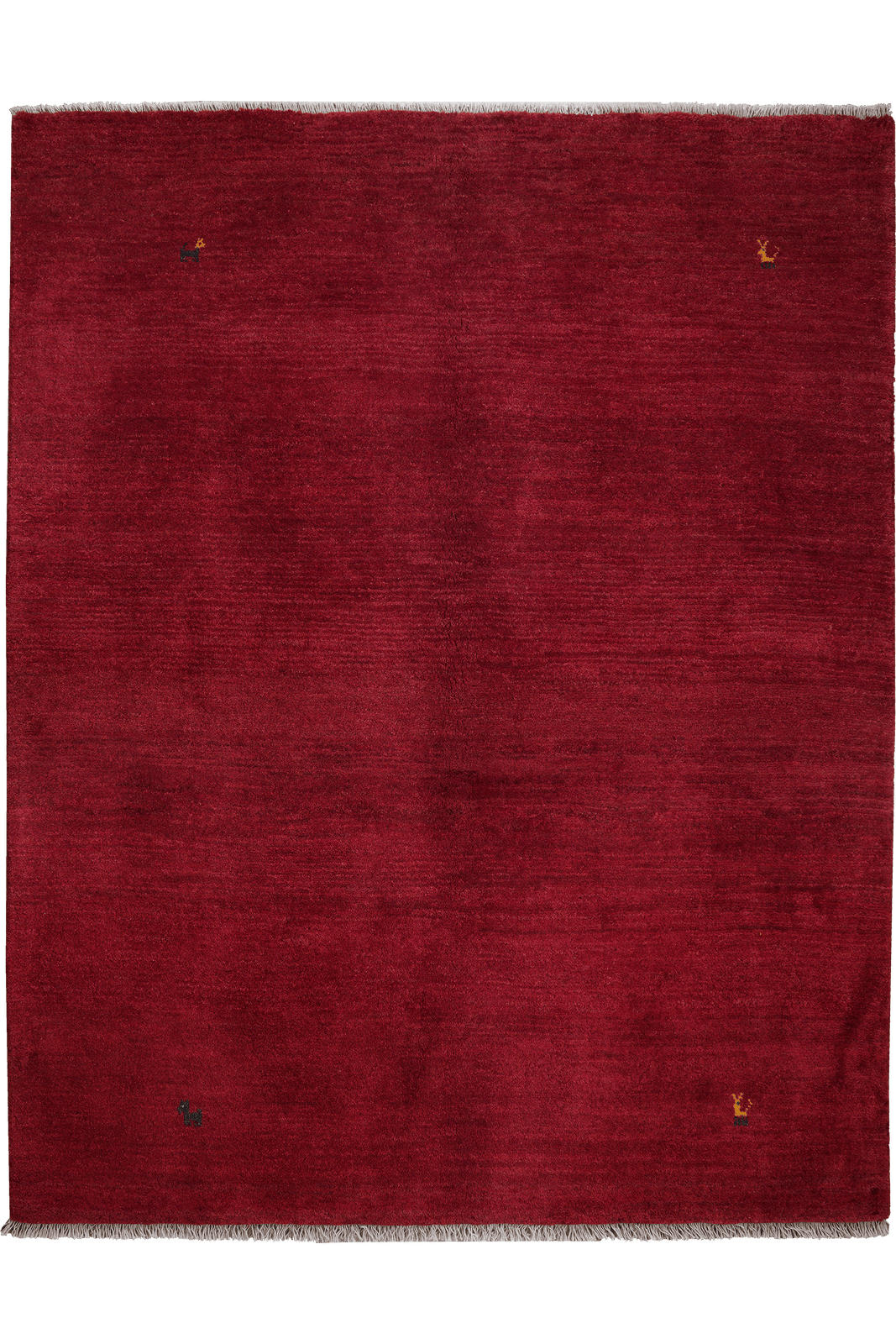 GABBEH-TEPPICH handgeknüpft Rot 204/160 cm Schurwolle - Rot, Textil (160/204cm) - Looma