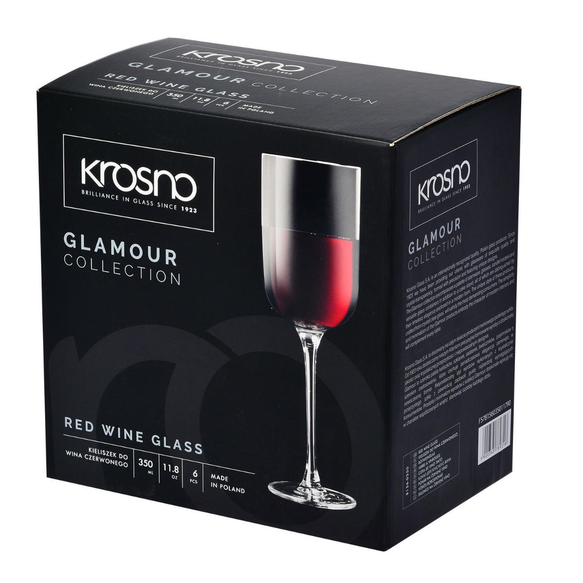 WEINGLÄSER GLAMOUR, 6ER-SET, 350 ML - Transparent, Glas (0.35L) - Krosno Glass