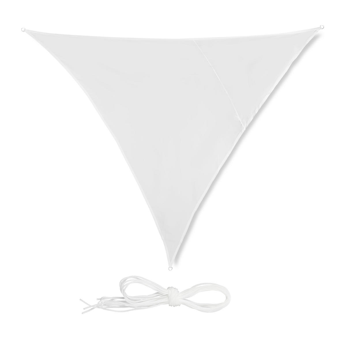 SONNENSEGEL - Weiß, Textil/Metall (300/250cm) - Relaxdays