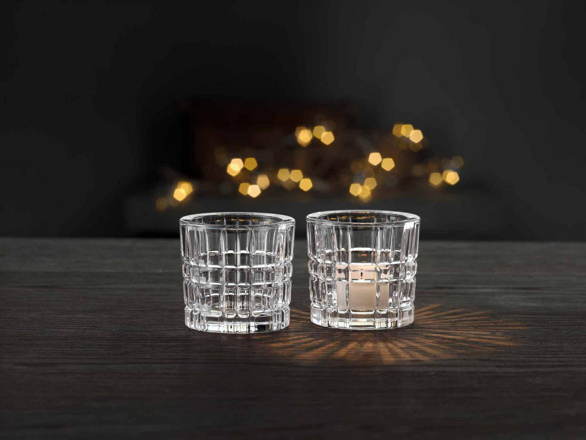 TEELICHTHALTER Square Votives Klar ø 7,1 x 6,6 cm 2er Set - Transparent, Glas (6.6cm) - Nachtmann