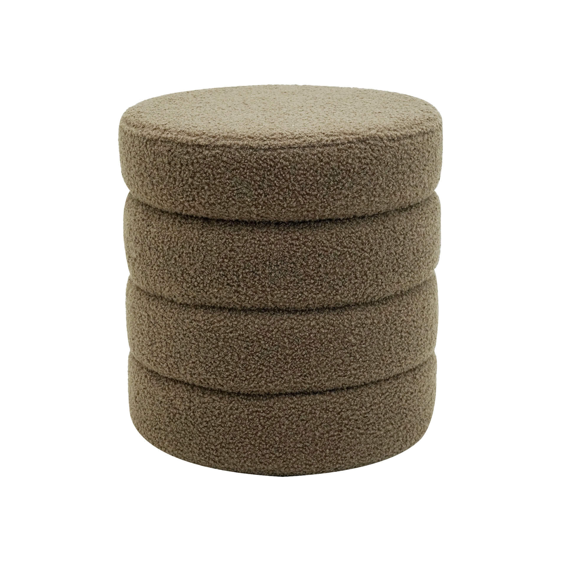 FUSSHOCKER Olivgrün 37/37/40 cm - Olivgrün, Textil (37/40/37cm) - Mobili Rebecca