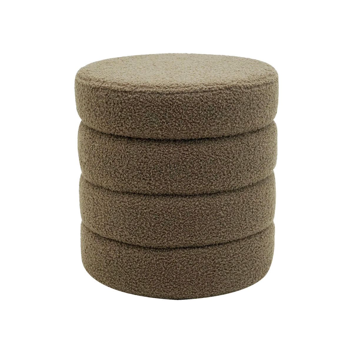 FUSSHOCKER Olivgrün 37/37/40 cm - Olivgrün, Textil (37/40/37cm) - Mobili Rebecca