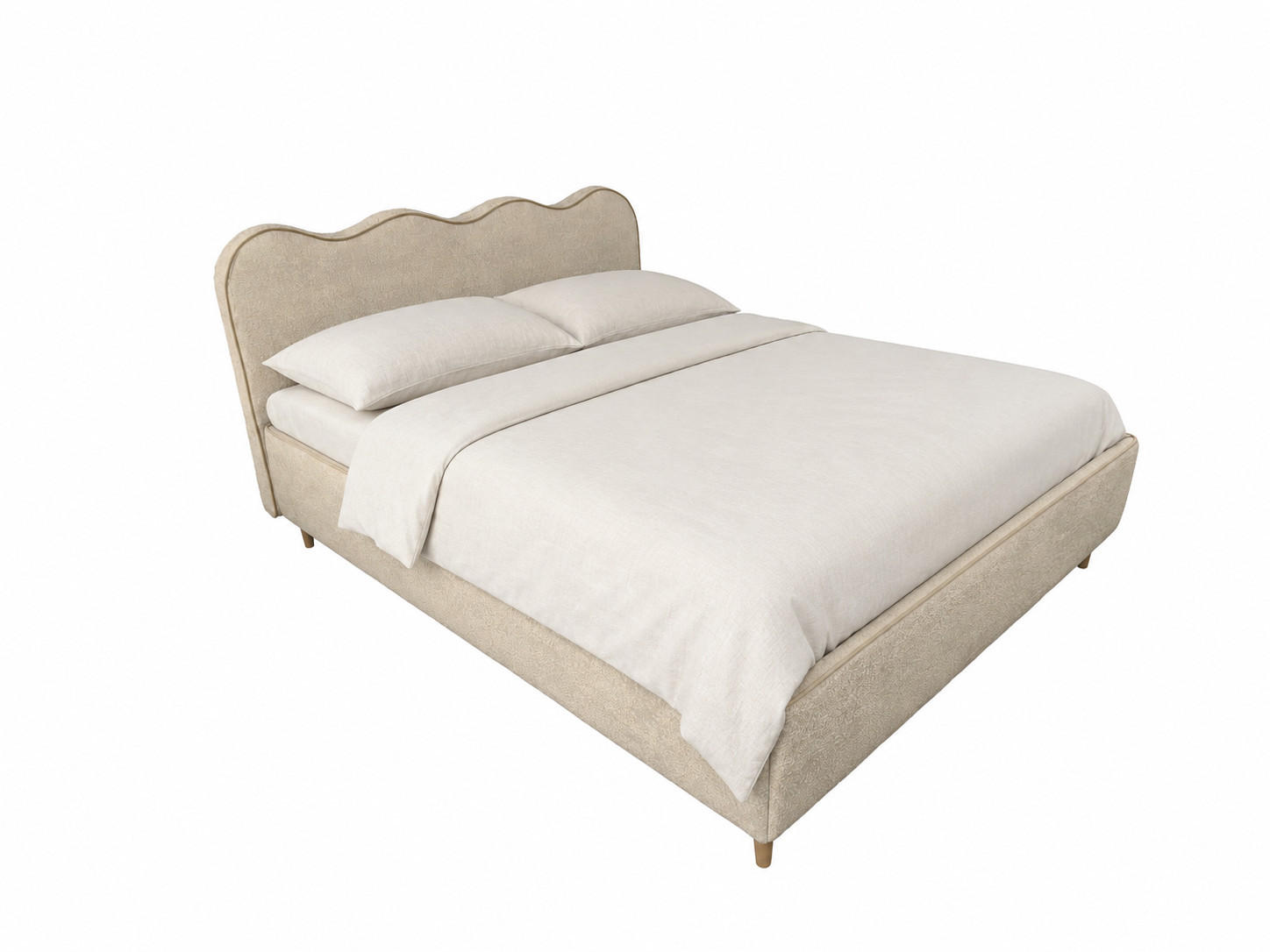 POLSTERBETT COCO 160x200 cm Hellbraun mit Bettkasten Bonellmatratze H3 - Hellbraun, Textil (160/200cm) - KS Home Concept