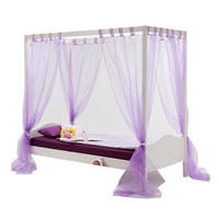 HIMMELBETT NADINE 90X200 CM - Weiß, Holz (96/190/209cm) - IDIMEX