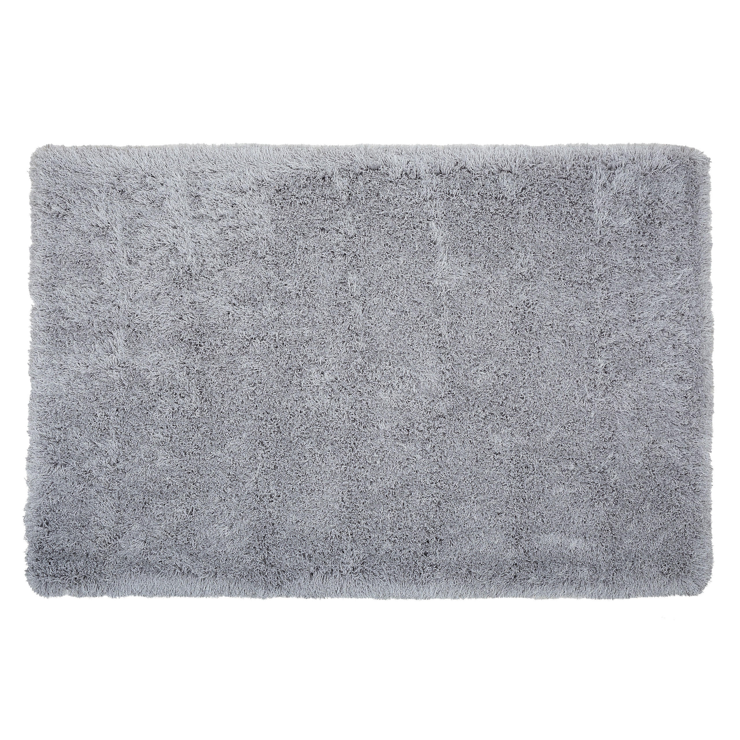 SHAGGYMATTA Cide 200/140 cm - Grå, Plast (140/200cm) - Beliani