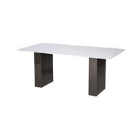 ESSTISCH MODIG Weiß 200x100x75 cm - Weiß, Stein (100/200/75cm) - FURNLUX