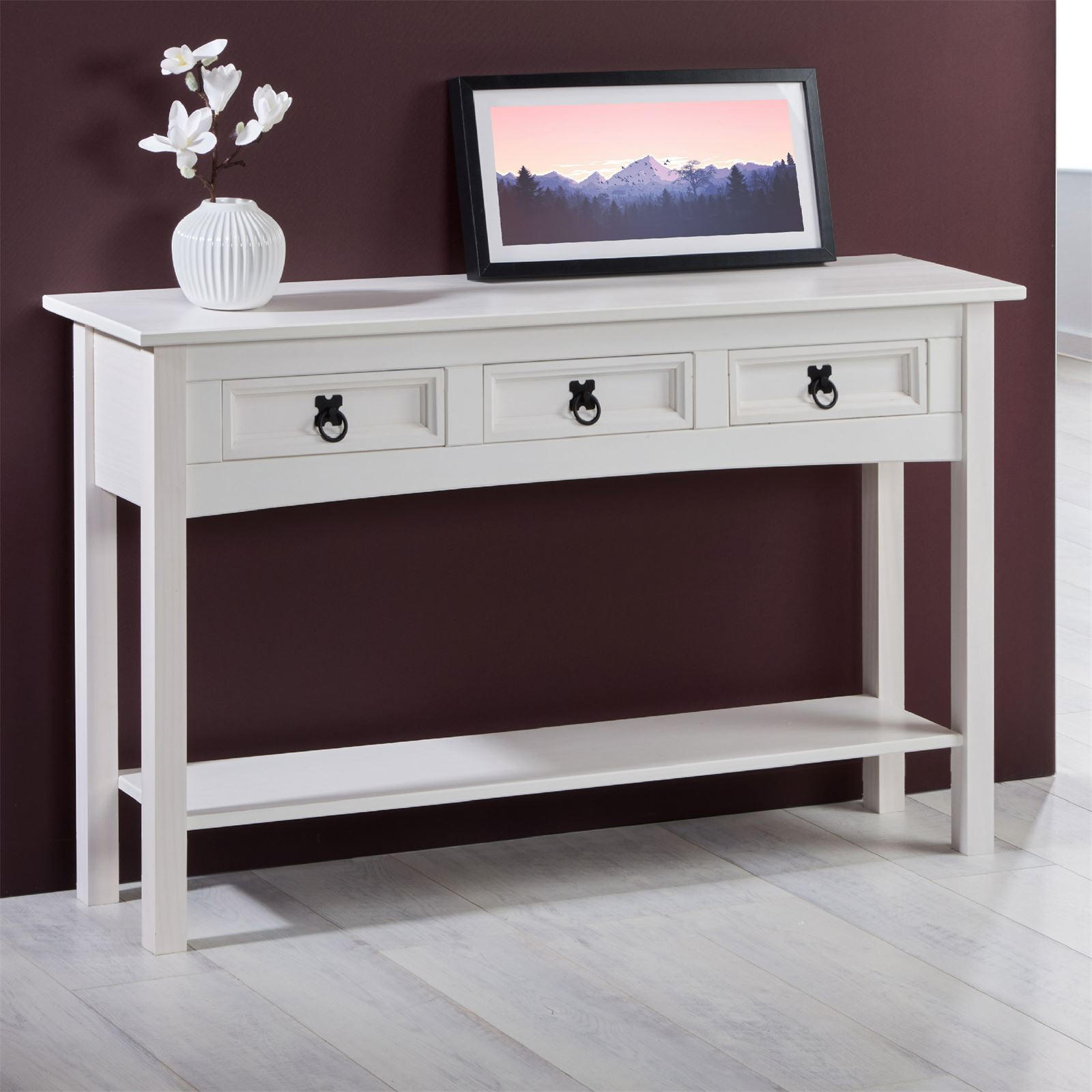 KONSOLENTISCH RURAL - Weiß, Holz (32/122/73cm) - CARO-Möbel