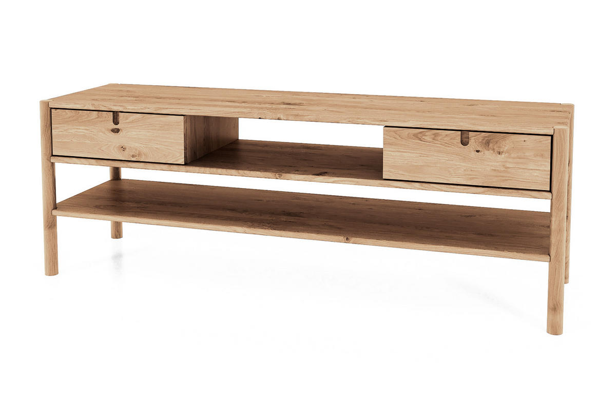 TV-SCHRANK INA Wildeiche - Eiche Bianco, Holz (160/59/46cm) - byoak