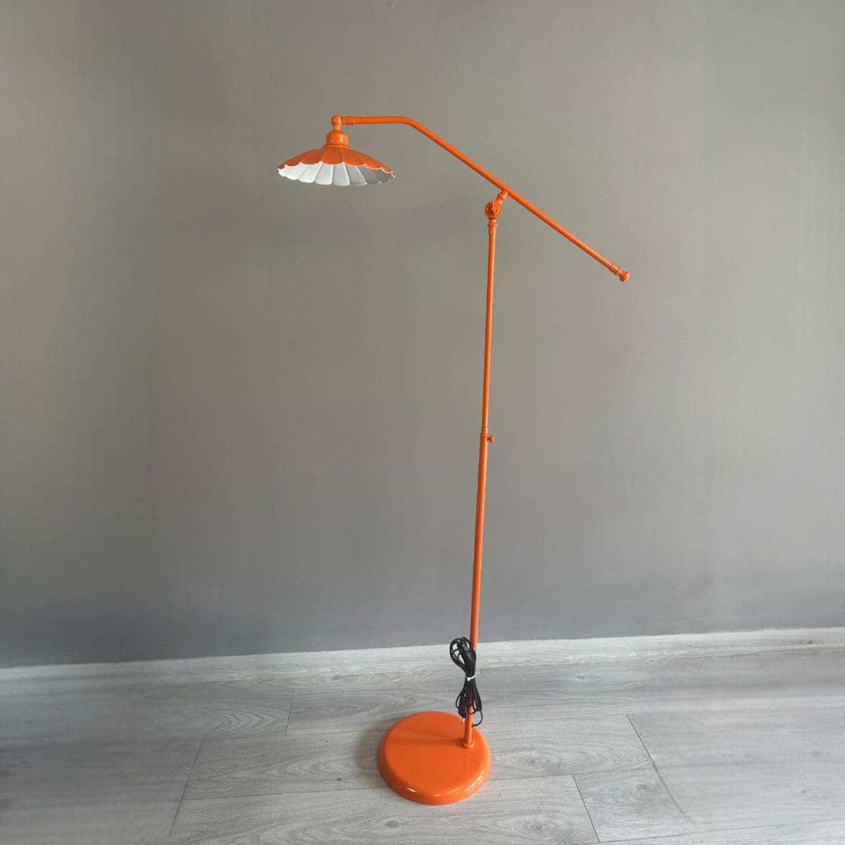 STEHLAMPE Fxelor 170 Cm - Orange, Metall (30/30/170cm) - Bamyum