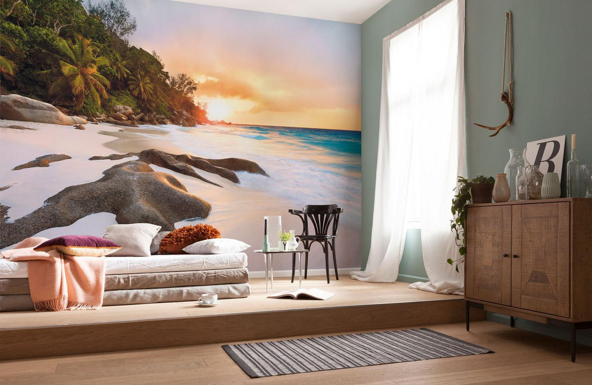 FOTOTAPETE Strand-Motiv 400 x 250 cm - Multicolor, Papier (400/250cm) - Sanders & Sanders