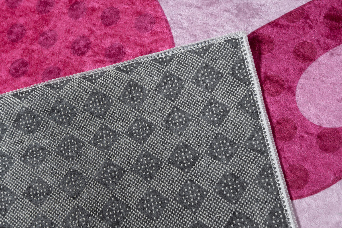 TEPPICH EMMA Rosa 140/200 cm - Rosa, Kunststoff (140/200cm) - Tapiso