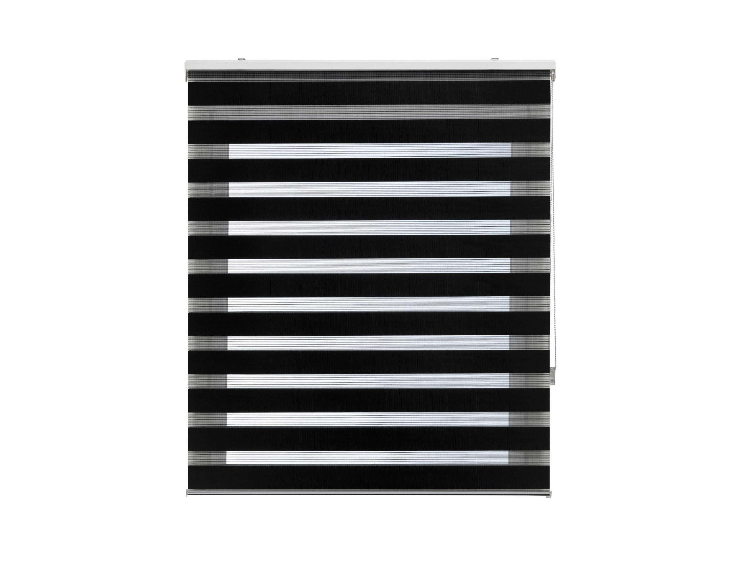 ROLLO Polyester Transluzent Schwarz 100x250 - Schwarz, Textil (100/250/1cm) - Purline