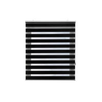 ROLLO Polyester Transluzent Schwarz 180x250 - Schwarz, Textil (180/250/1cm) - Purline