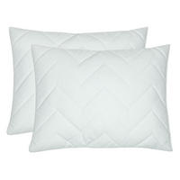 KISSEN, 2er-Set, 35x45 cm, 50% Polyester, 50% Baumwolle, Weiß - Weiß, Textil (35/45cm) - Zollner