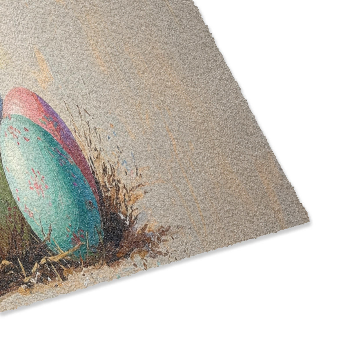 PREPRAŽNIK ZA VRATA Påskhare - Pastell - Ägg 60x40 cm - večbarvno/bež, umetna masa (40/60cm) - MuchoWow