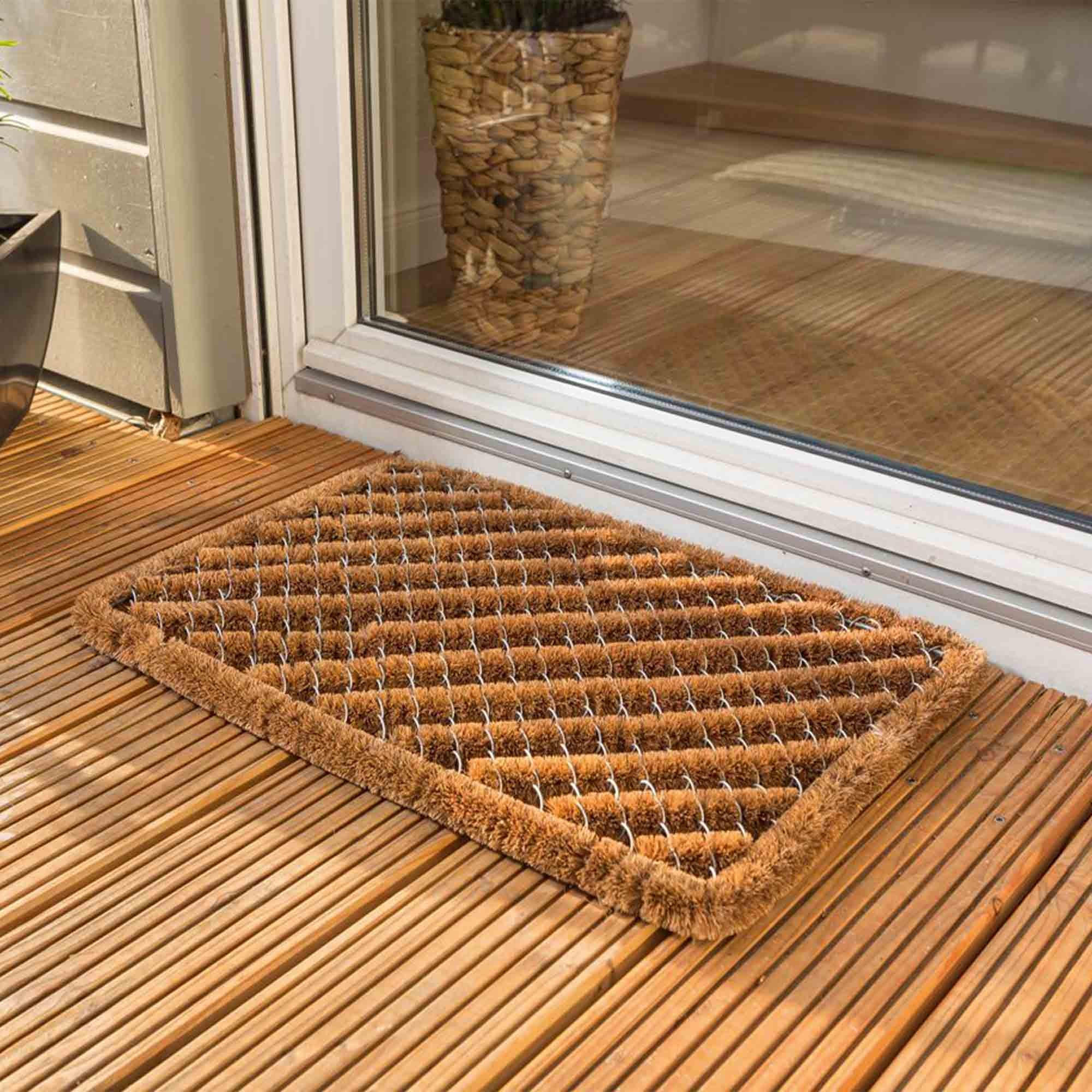 FUSSMATTE INNEN UND AUßEN COCO BRUSH S - Naturfarben, Textil (40/60cm) - Astra